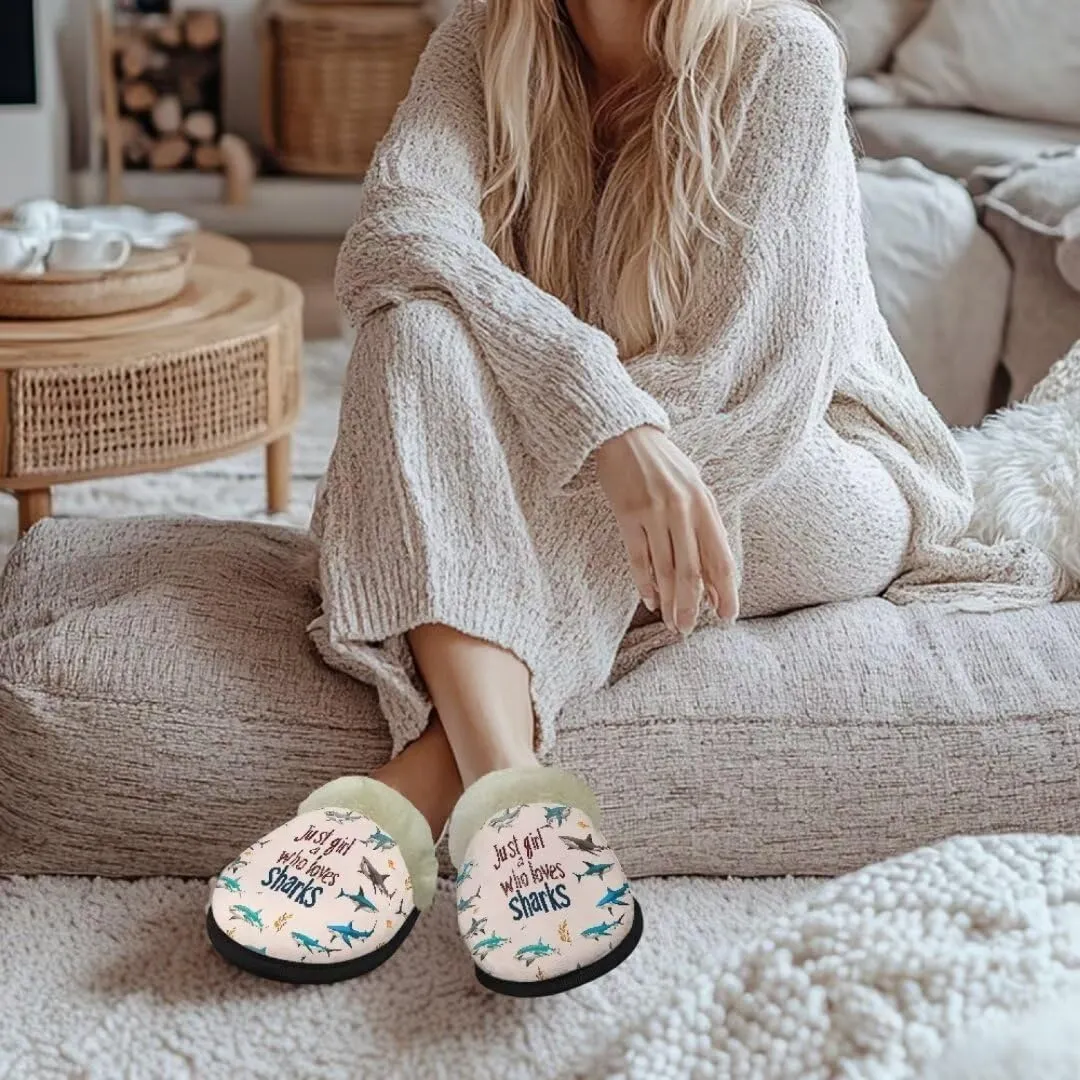 Jeiento Fuzzy Slippers for Women Cozy Memory Foam Scuff Slippers Adult Winter Indoor Slip On Closed Back Slipper Plus Cotton Slippers