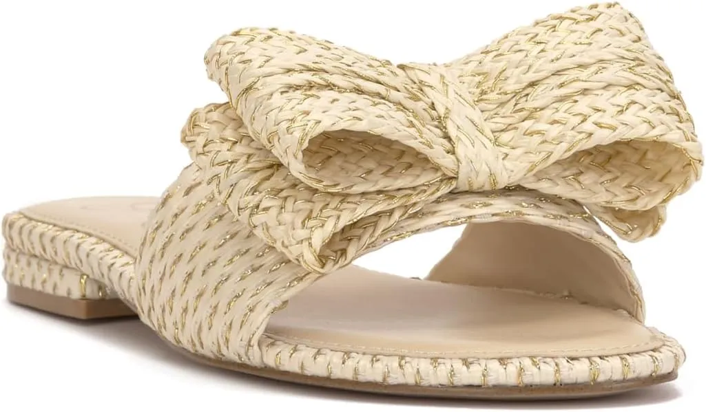 Jessica Simpson Womens Avrena Slip On Open Toe Slide Sandals