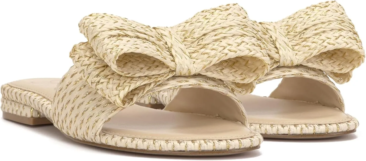 Jessica Simpson Womens Avrena Slip On Open Toe Slide Sandals