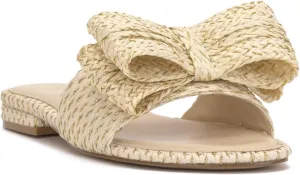 Jessica Simpson Womens Avrena Slip On Open Toe Slide Sandals