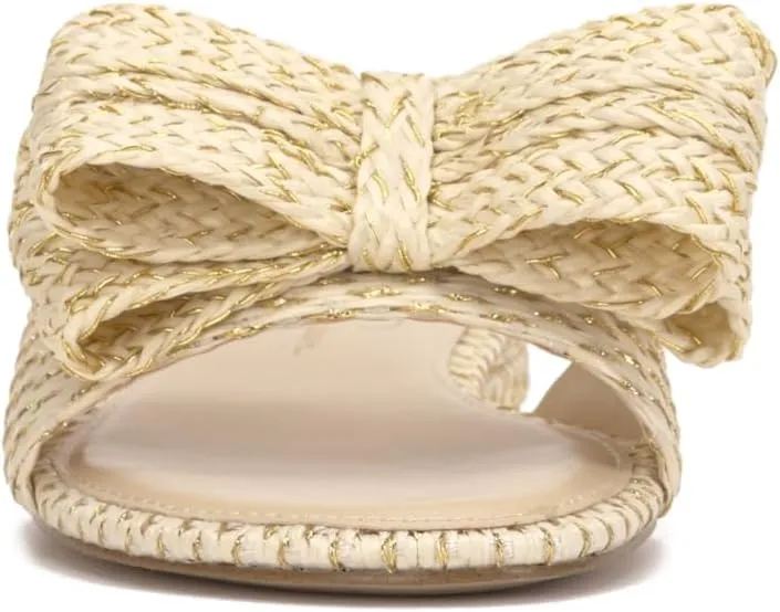 Jessica Simpson Womens Avrena Slip On Open Toe Slide Sandals