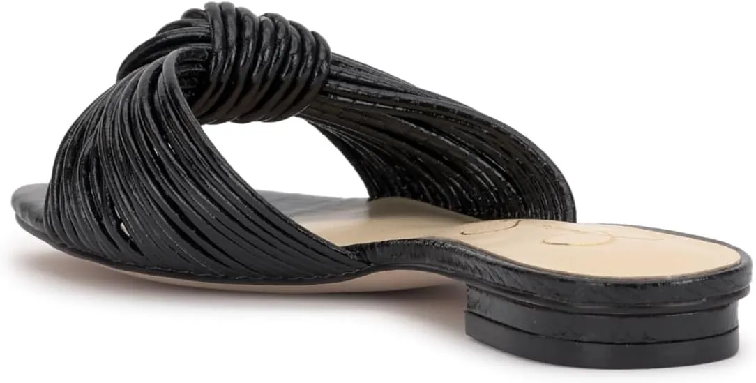 Jessica Simpson Womens Dydra Denim Slip-On Slide Sandals