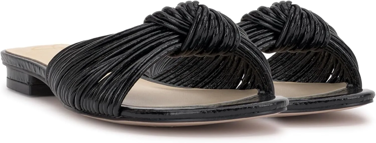 Jessica Simpson Womens Dydra Denim Slip-On Slide Sandals