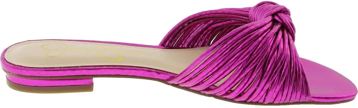Jessica Simpson Womens Dydra Denim Slip-On Slide Sandals