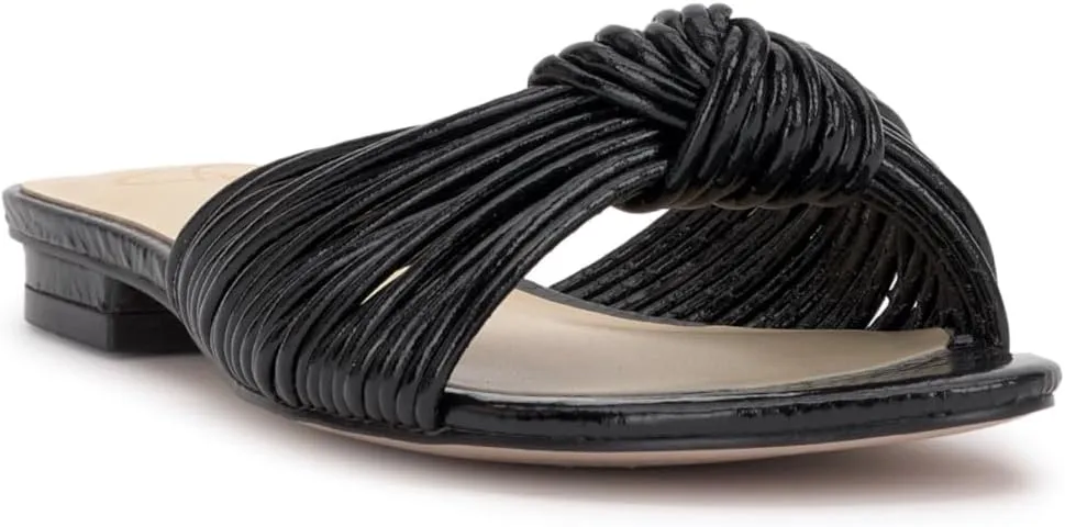 Jessica Simpson Womens Dydra Denim Slip-On Slide Sandals