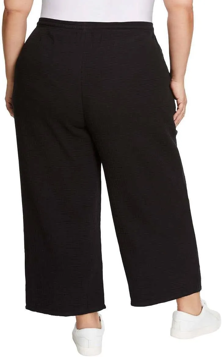 Jessica Simpson Women's Gauzy 100% Cotton Pull On Cropped Ankle Pants