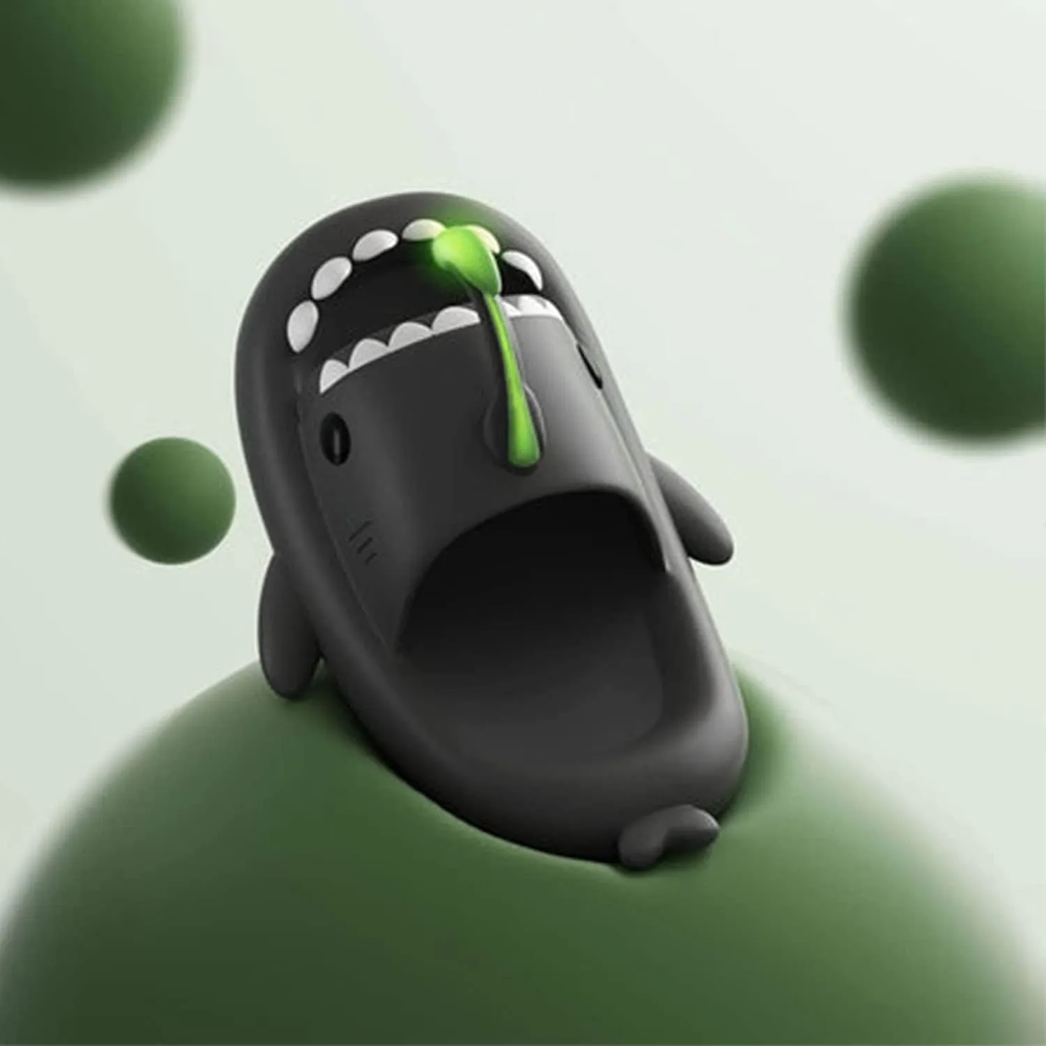 Jfxgjuv Halloween Luminous Shark Slippers Christmas Luminous Shark Slippers Spooky Shark Slides Shark Cloud Slides Angler Fish Slides Glow in The Dark Shark Slippers