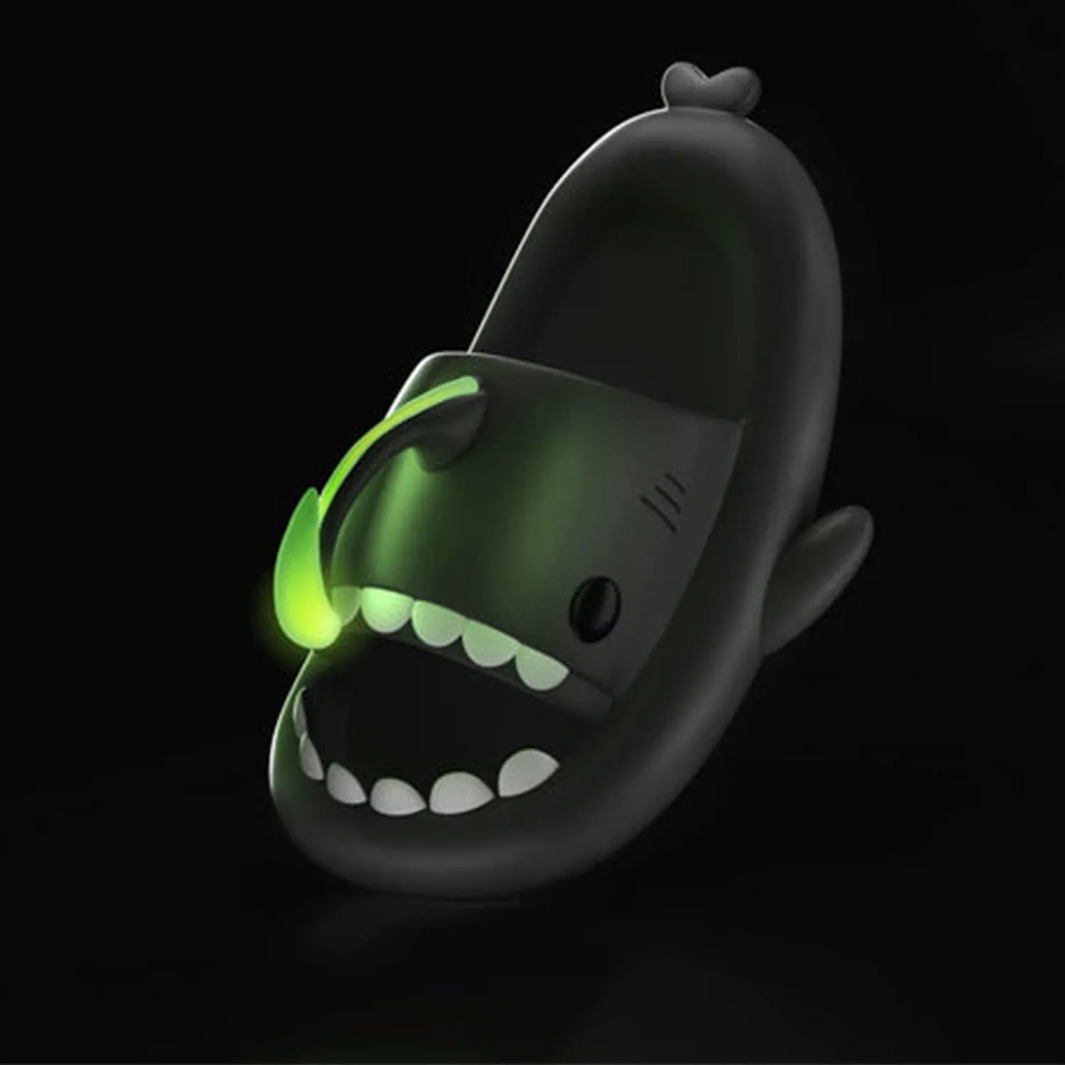 Jfxgjuv Halloween Luminous Shark Slippers Christmas Luminous Shark Slippers Spooky Shark Slides Shark Cloud Slides Angler Fish Slides Glow in The Dark Shark Slippers