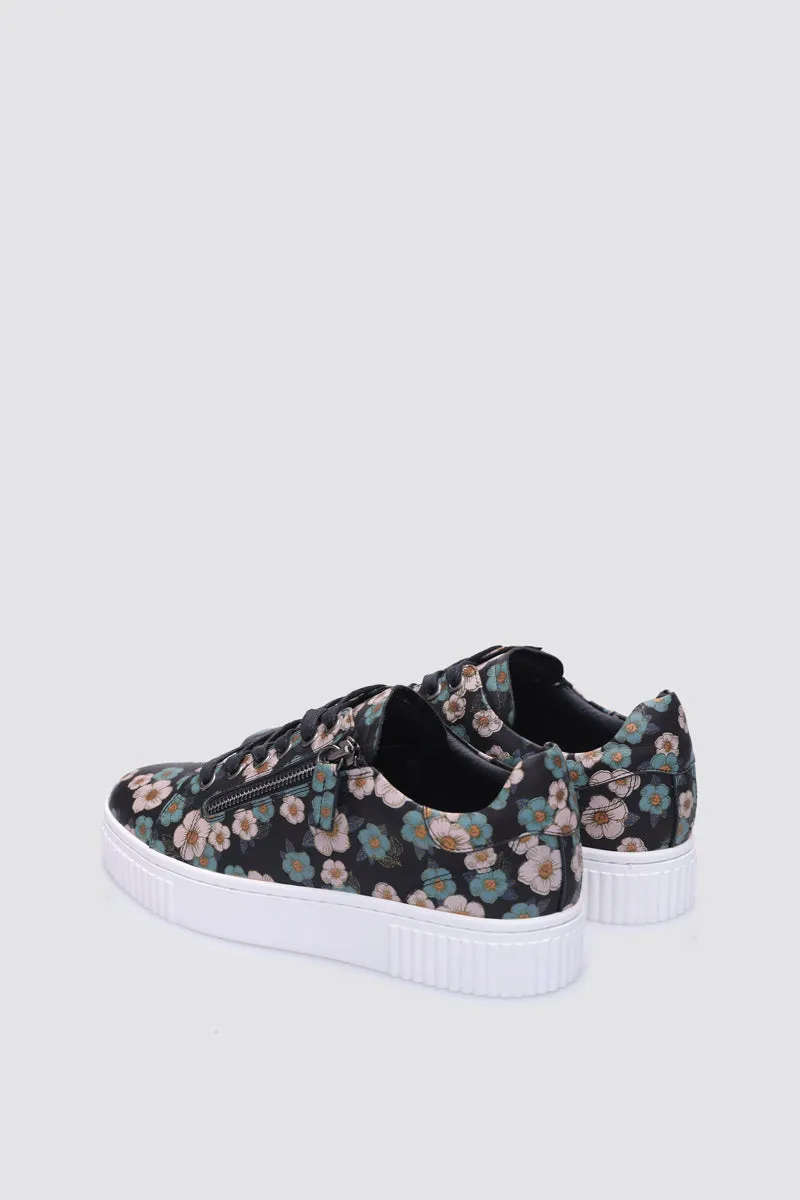 JOANNA SNEAKER FLORAL LEATHER