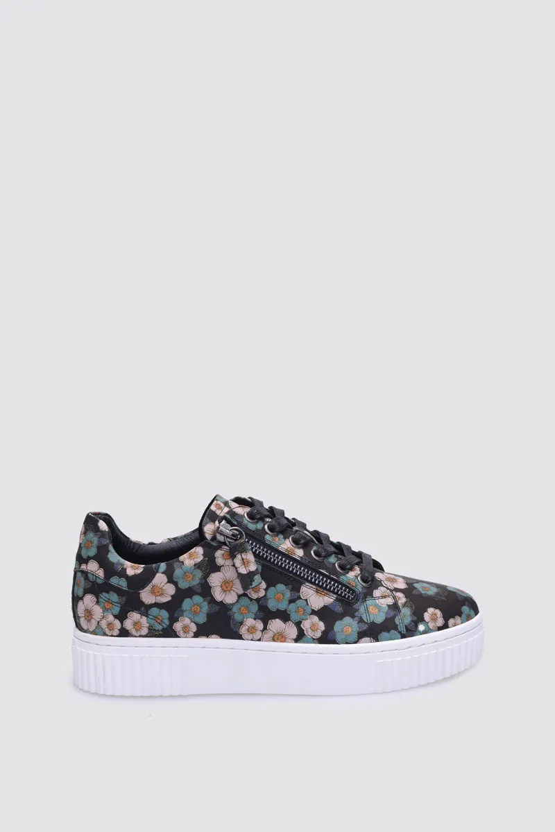 JOANNA SNEAKER FLORAL LEATHER