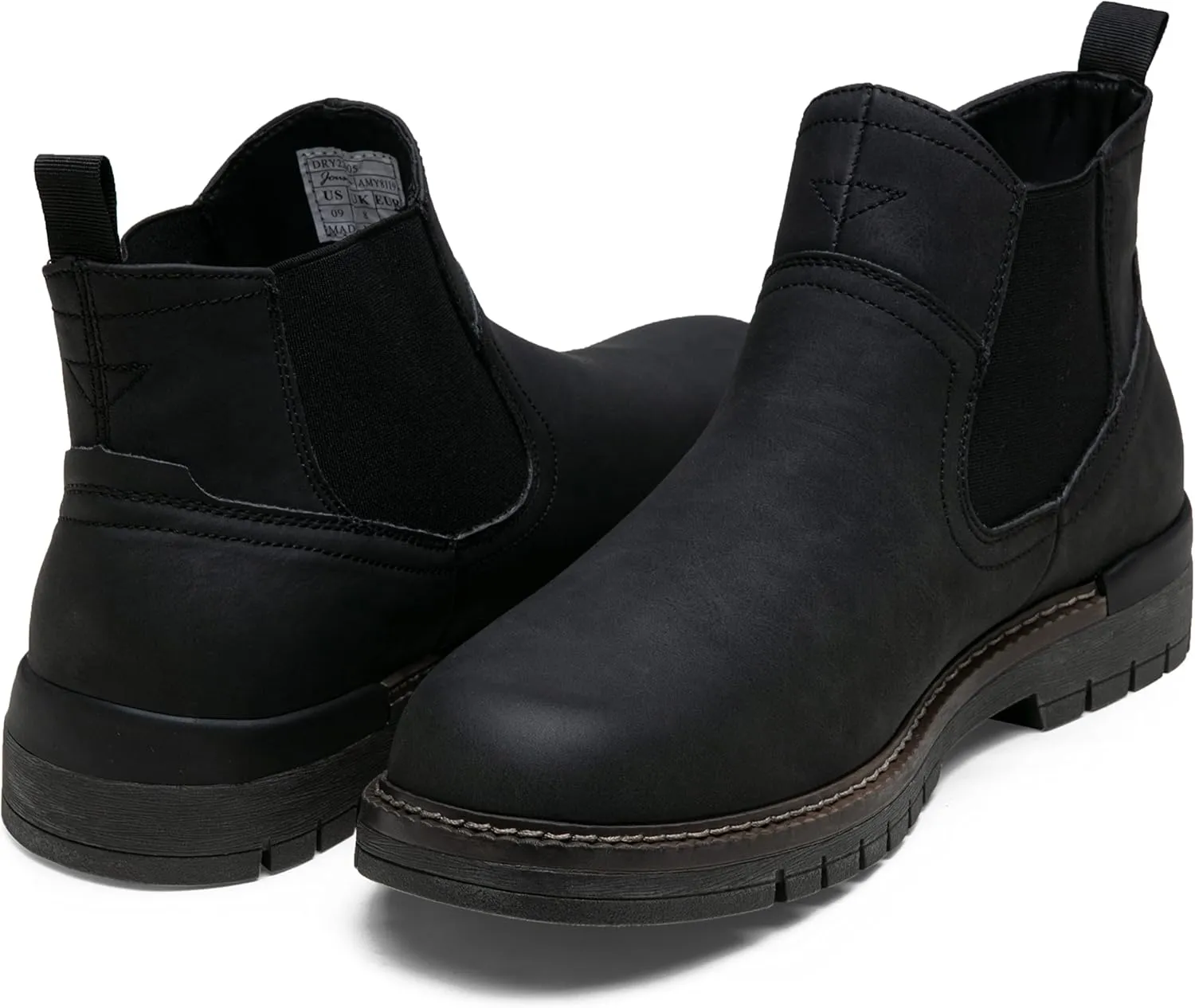 Jousen Chelsea Boots Casual Slip On Ankle Waterproof Mens Boots