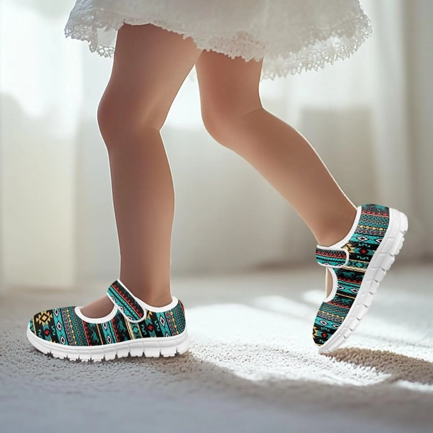JoyLamoria Cute Axolotl Girls Flats Sneakers Pink Mary Jane Shoes Toddler and Little Girls Dress Shoes Slip on School Uniform Shoes