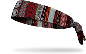 JUNK Brands Baja Grid Performance Tie Headband,Red
