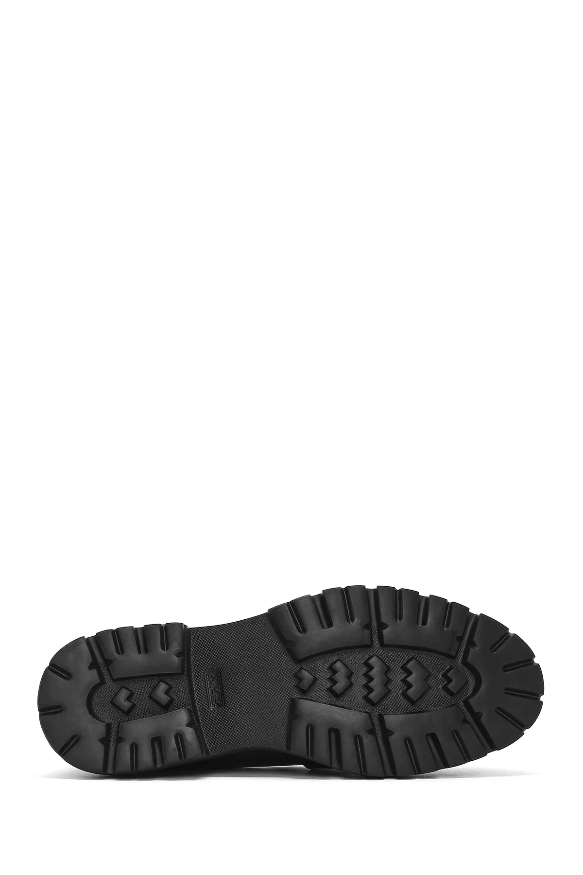 Kadın Siyah Kalın Tabanlı Maskülen Loafer