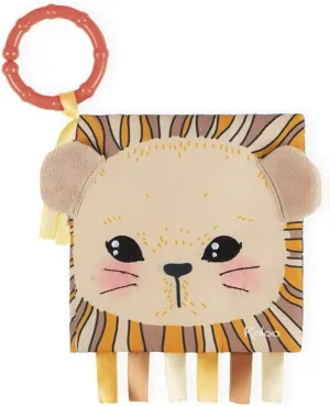 Kaloo My First Curious Lion Cub Activity Book with Soft Cloth Pages & Textured Shapes- Learn About Emotions Ages 0 