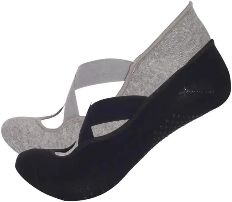 Katia & Bony Non-Slip Pilates Socks for Women, Grip Yoga Socks for Barre, Dance