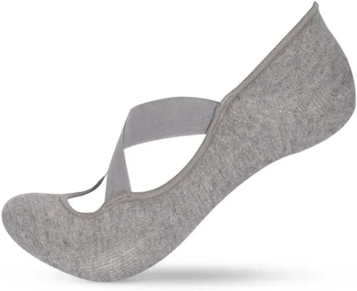 Katia & Bony Non-Slip Pilates Socks for Women, Grip Yoga Socks for Barre, Dance