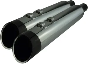 KhromeWerks 1801-1450 202765 HP-Plus 4.5 inch Slip-On Mufflers for Touring - Chrome with Edge