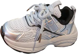 Kids Lace Mesh Sneakers Breathable Comfy Running Casual Sport Shoes Toddler Chunky First Walking Non Slip Sneakers