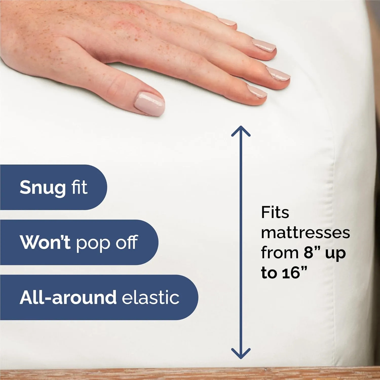 King 6 Piece Sheet Set - Comfy Breathable & Cooling - Ultra Soft Hotel Luxury Bedding Set w/ 8-16 Inch Deep Pockets - 1 Flat & 1 Fitted Sheet & 4 Pillowcases - Wrinkle Free & Easy Care - Antique White