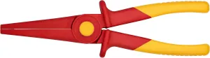 KNIPEX Tools 98 62 02, Flat Nose Plastic Pliers 1000V Insulated, Orange