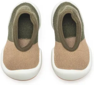 Komuello Flat Toddler Shoes, Breathable, Washable, Non-Slip, Secure Fit, Cotton Socks with Air Pocket Cushion for Indoor and Outdoor Use, Unisex Toddler Shoes for Girls