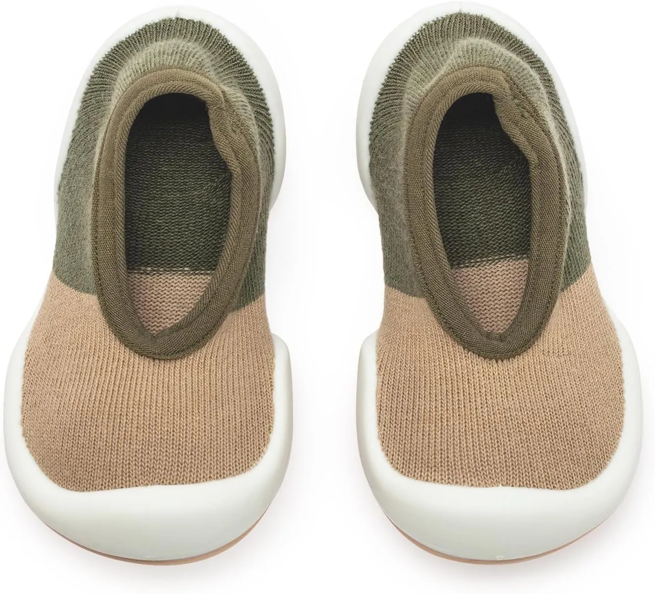 Komuello Flat Toddler Shoes, Breathable, Washable, Non-Slip, Secure Fit, Cotton Socks with Air Pocket Cushion for Indoor and Outdoor Use, Unisex Toddler Shoes for Girls