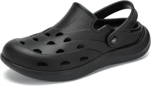 Kricely Clogs for Men with Arch Support Shower Hiking Sandals for Beach Water, Recovery Plantar Fasciitis Orthotic Slides
