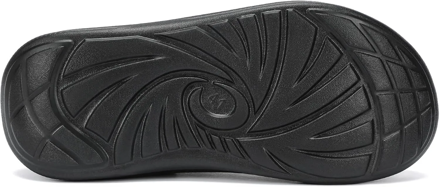 Kricely Clogs for Men with Arch Support Shower Hiking Sandals for Beach Water, Recovery Plantar Fasciitis Orthotic Slides