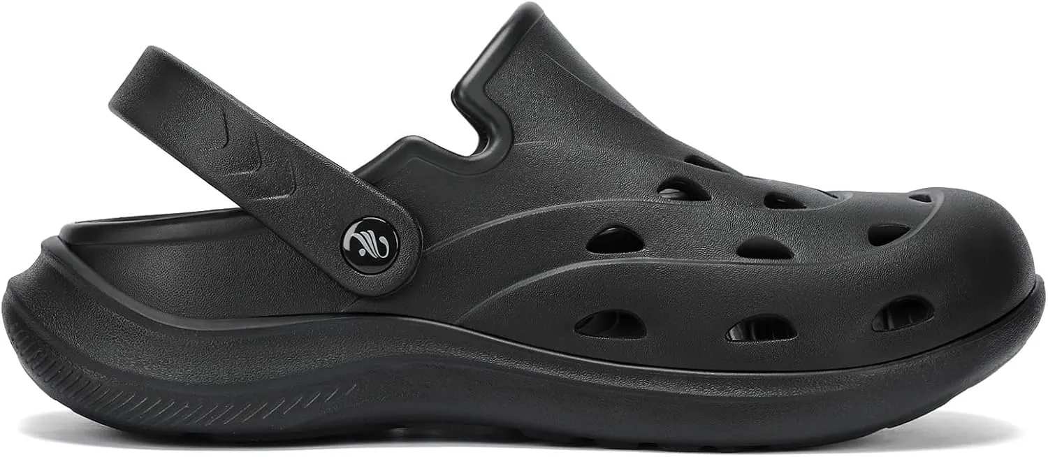 Kricely Clogs for Men with Arch Support Shower Hiking Sandals for Beach Water, Recovery Plantar Fasciitis Orthotic Slides
