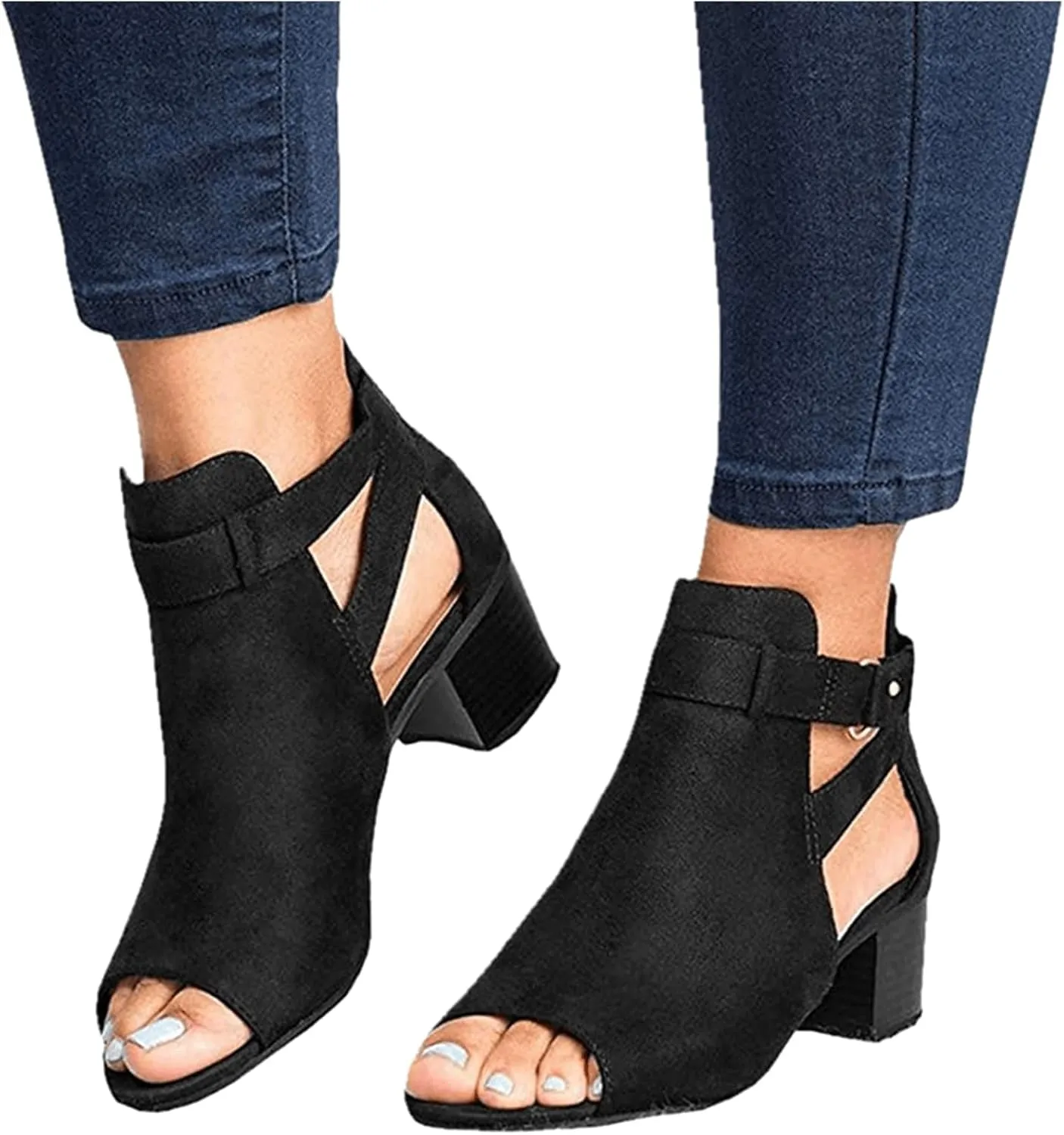 Ladmiple Summer Sandals for Women 2023 Comfy Platform Ankle Strap Slip On Wedge Sandal Open Toe Dressy High Heel Wedges