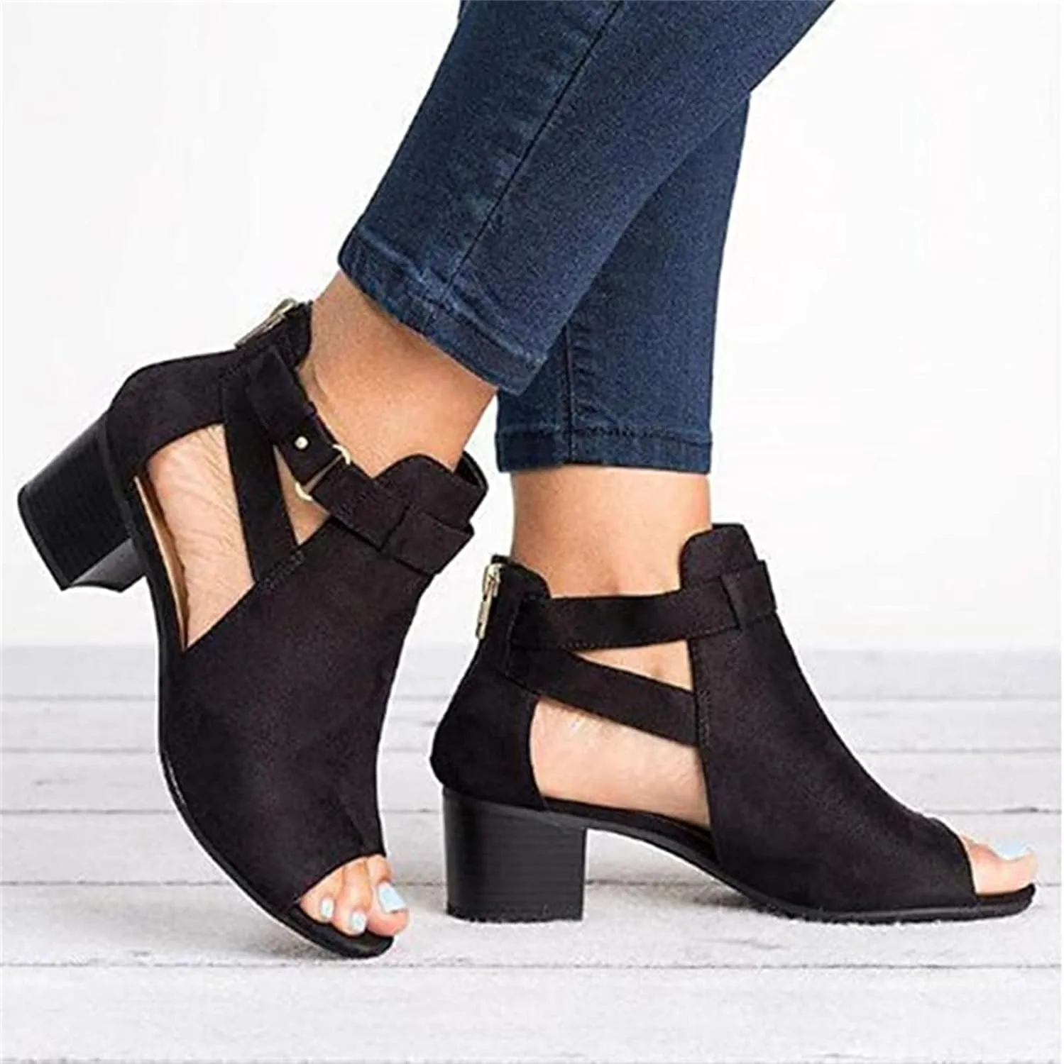 Ladmiple Summer Sandals for Women 2023 Comfy Platform Ankle Strap Slip On Wedge Sandal Open Toe Dressy High Heel Wedges