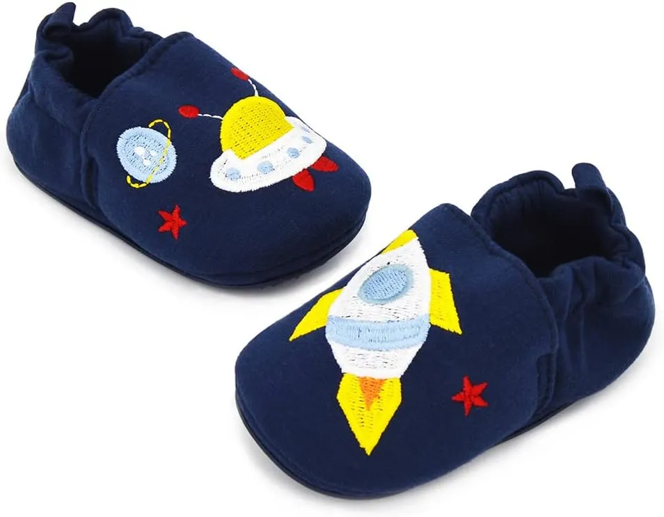 LAFEGEN Baby Boy Girl Walking Shoes Non Slip Soft Sole Infant Toddler Slipper Newborn Moccasins First Walker House Crib Sneaker Shoes