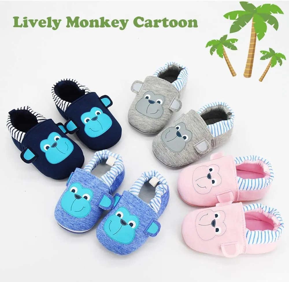 LAFEGEN Baby Boy Girl Walking Shoes Non Slip Soft Sole Infant Toddler Slipper Newborn Moccasins First Walker House Crib Sneaker Shoes