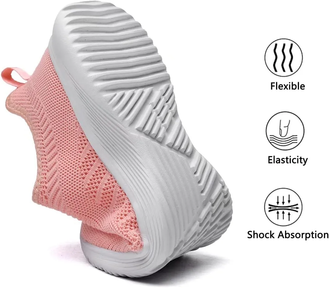 Lamincoa Womens Walking Shoes Slip On Lightweight Memory Foam Cheer Sneakers for Tennis Gym Running Workout Yoga