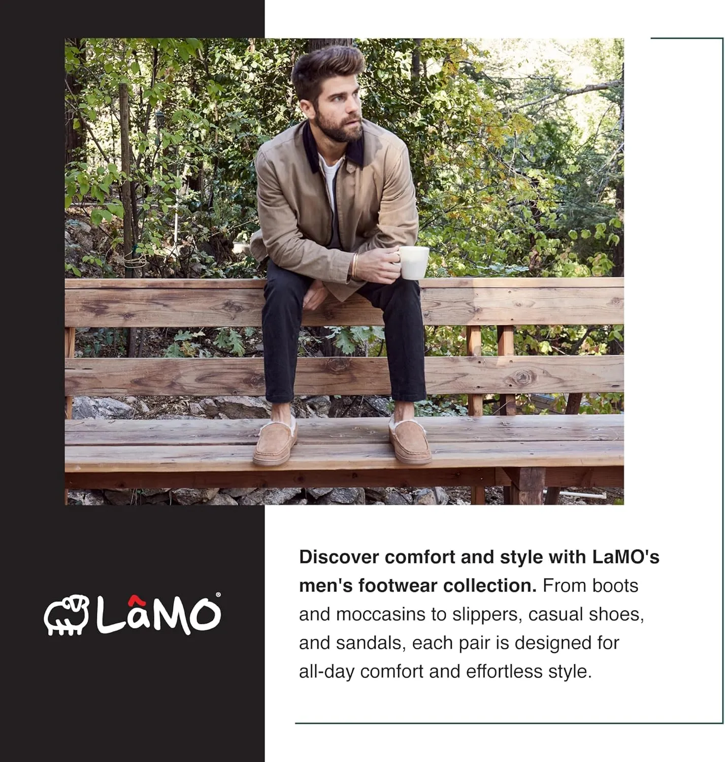 Lamo Men's, Doubleface Moccasin Slipper