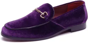 LCQL Men's Luxury Velvet Penny Loafer Shoes Noble Slip-on Suede Loafers Smoking Slippers Plus Size 7-13
