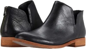 LEHOOR Low Chunky Heel Western Ankle Boots for Women Round Closed Toe V Cut Cowboy Booties Back Zipper 1 inch Stacked Heel Dress Short Boots Cut-Out Casual Classic Office Winter 4-11 M US