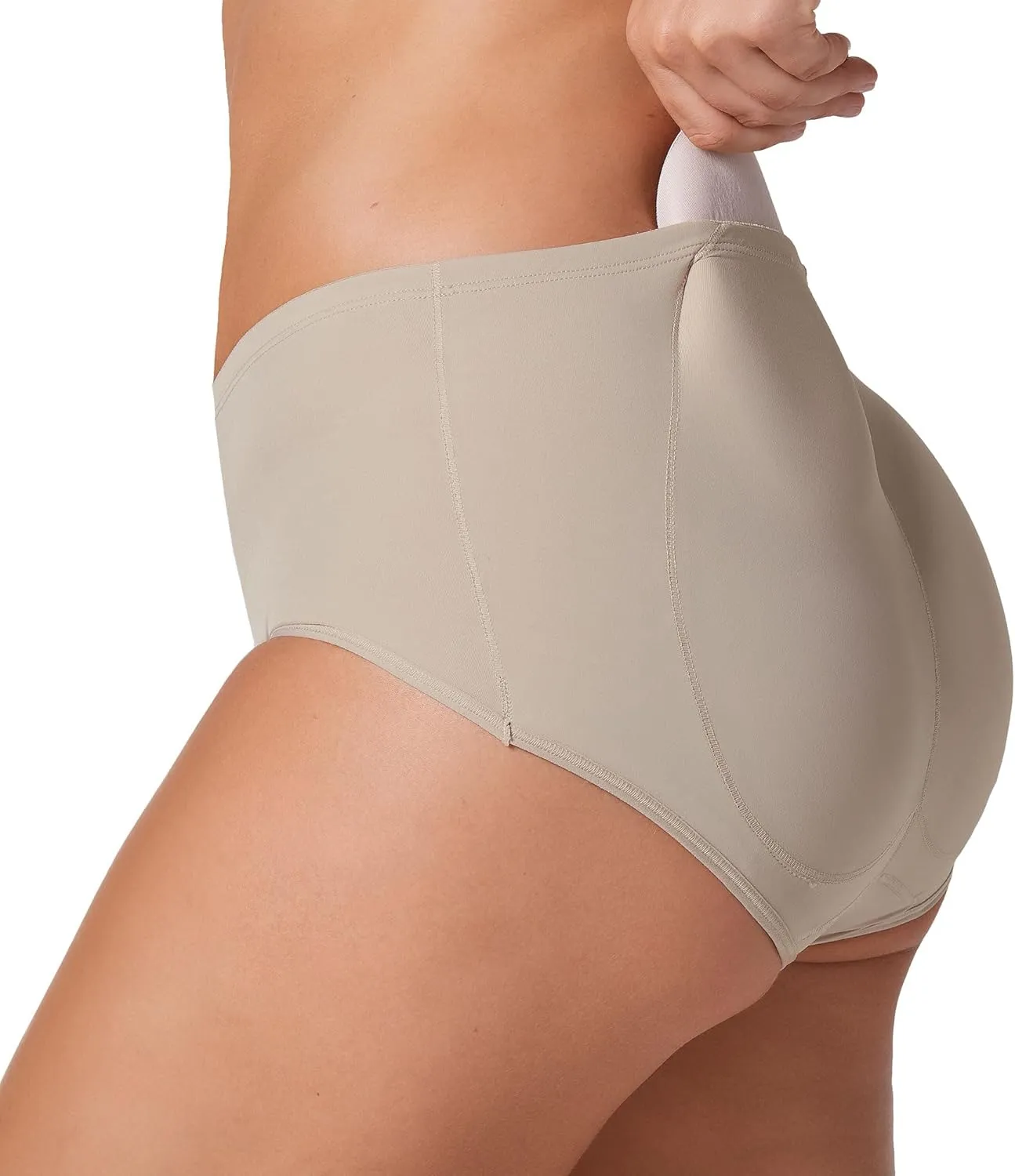 Leonisa Butt Lifting Shapewear Booty Lifting Panties for Women - Shaper Shorts and Boyshort with Butt Pads