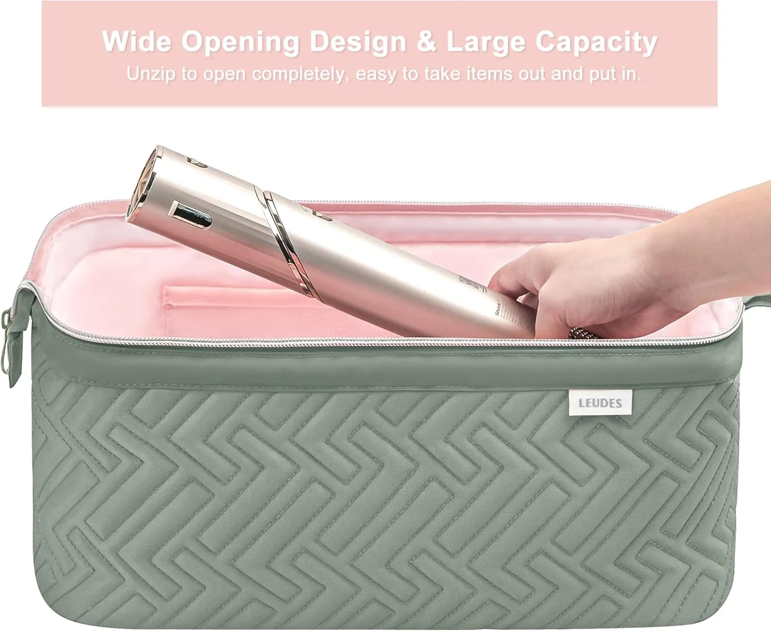 Leudes Hair Tools Travel Bag for Shark Flexstyle Carrying Case Portable Shark Hair Air Wrap Dryer Case Waterproof Dustproof Flat Curling Iron Travel Organizer