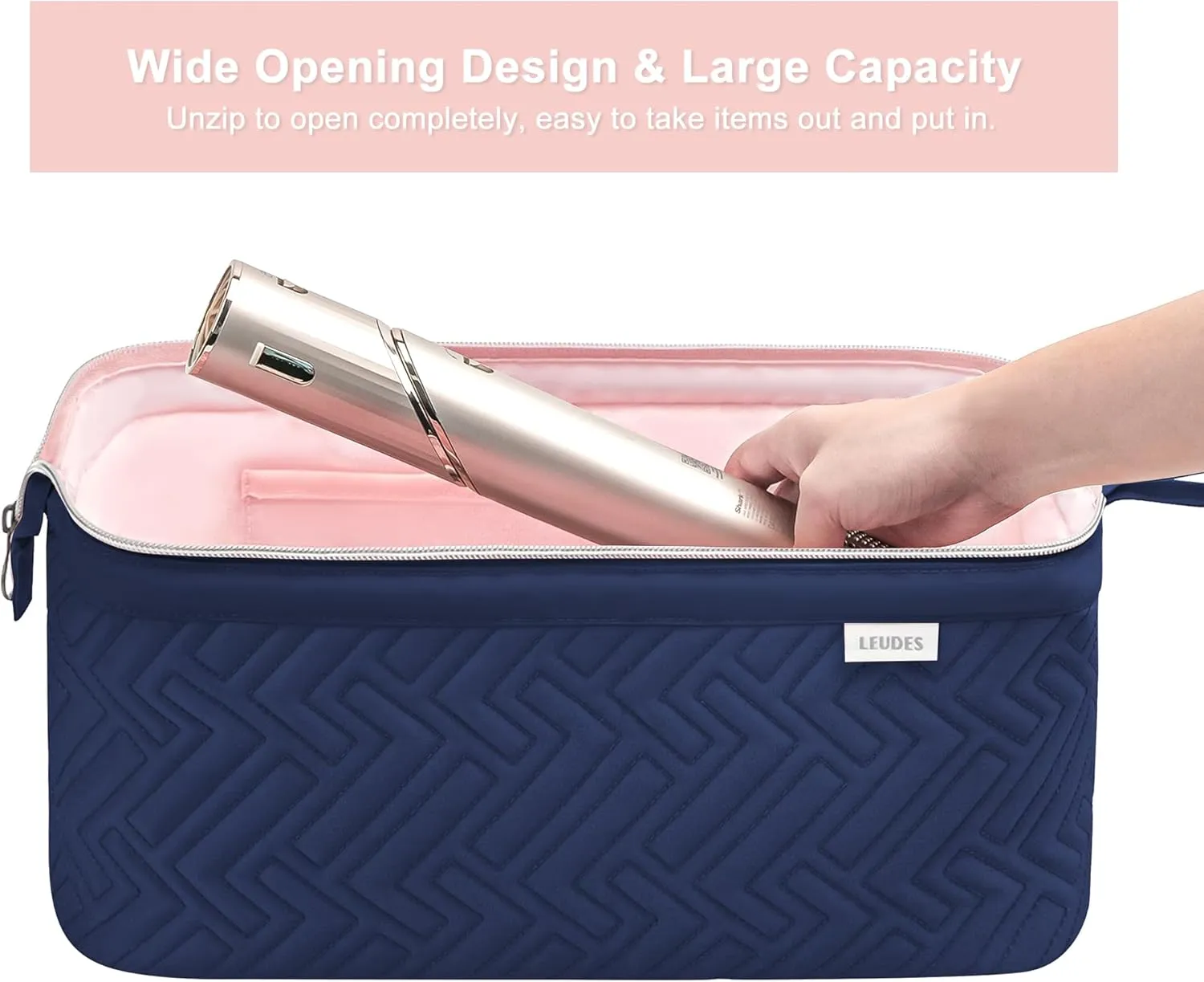 Leudes Hair Tools Travel Bag for Shark Flexstyle Carrying Case Portable Shark Hair Air Wrap Dryer Case Waterproof Dustproof Flat Curling Iron Travel Organizer