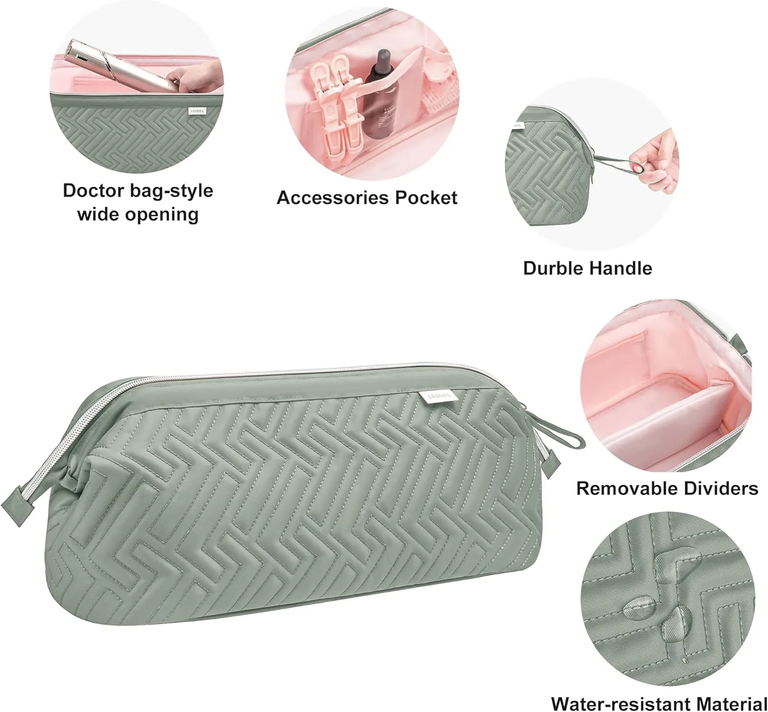 Leudes Hair Tools Travel Bag for Shark Flexstyle Carrying Case Portable Shark Hair Air Wrap Dryer Case Waterproof Dustproof Flat Curling Iron Travel Organizer