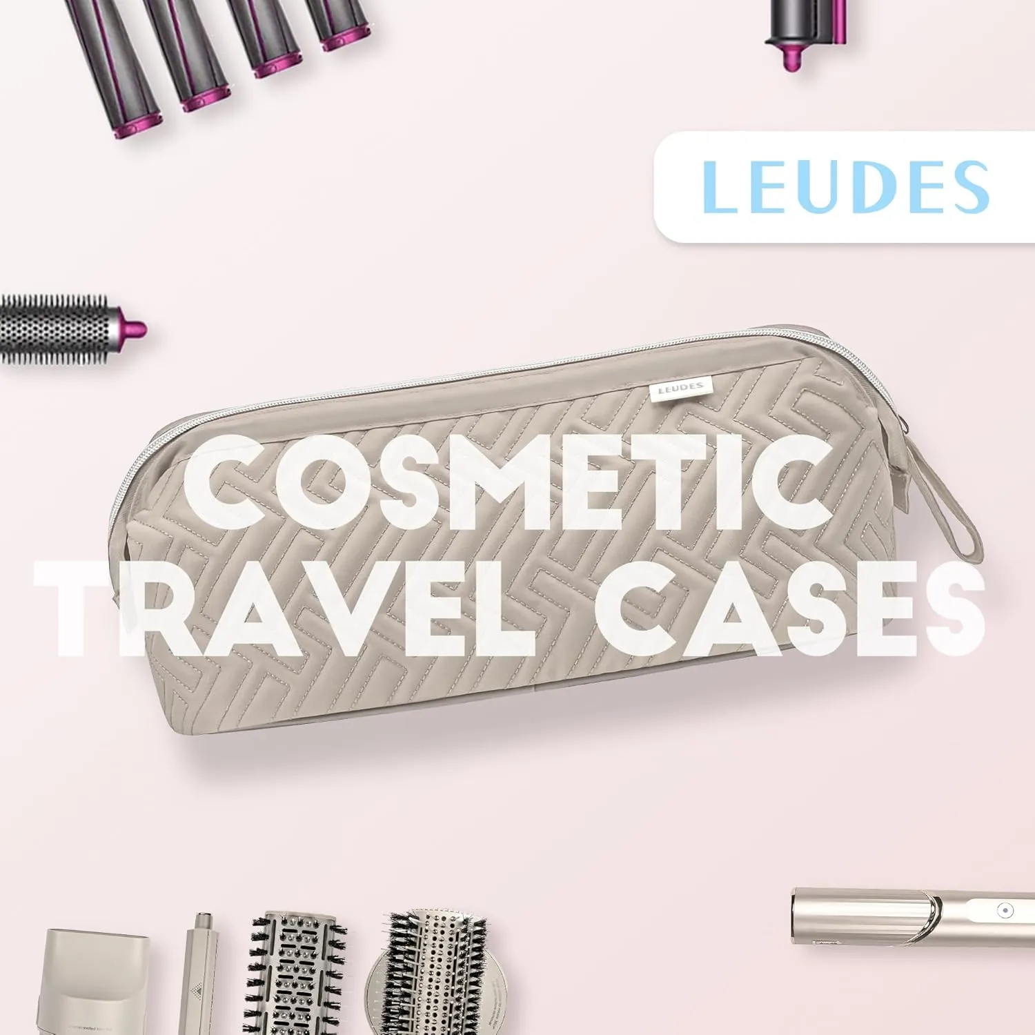 Leudes Hair Tools Travel Bag for Shark Flexstyle Carrying Case Portable Shark Hair Air Wrap Dryer Case Waterproof Dustproof Flat Curling Iron Travel Organizer