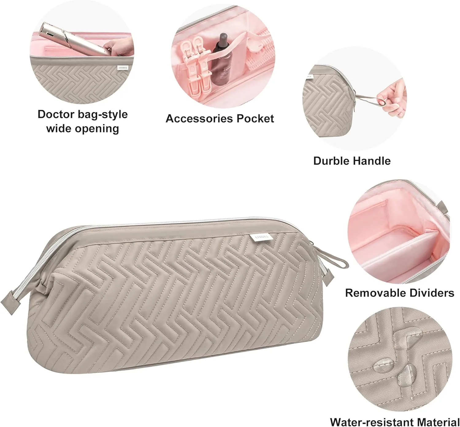 Leudes Hair Tools Travel Bag for Shark Flexstyle Carrying Case Portable Shark Hair Air Wrap Dryer Case Waterproof Dustproof Flat Curling Iron Travel Organizer