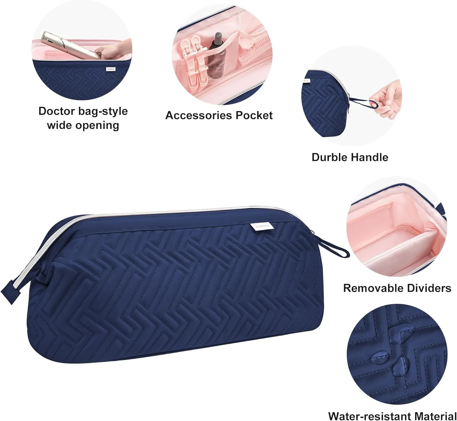 Leudes Hair Tools Travel Bag for Shark Flexstyle Carrying Case Portable Shark Hair Air Wrap Dryer Case Waterproof Dustproof Flat Curling Iron Travel Organizer
