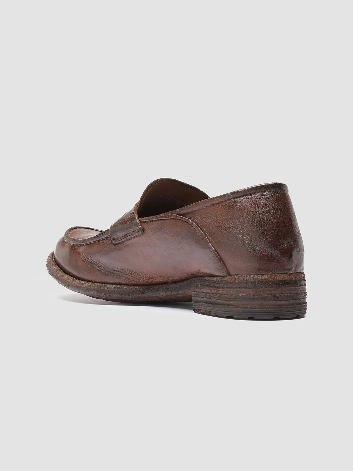 LEXIKON 140 - Mocassini Penny Loafer in Pelle Marrone
