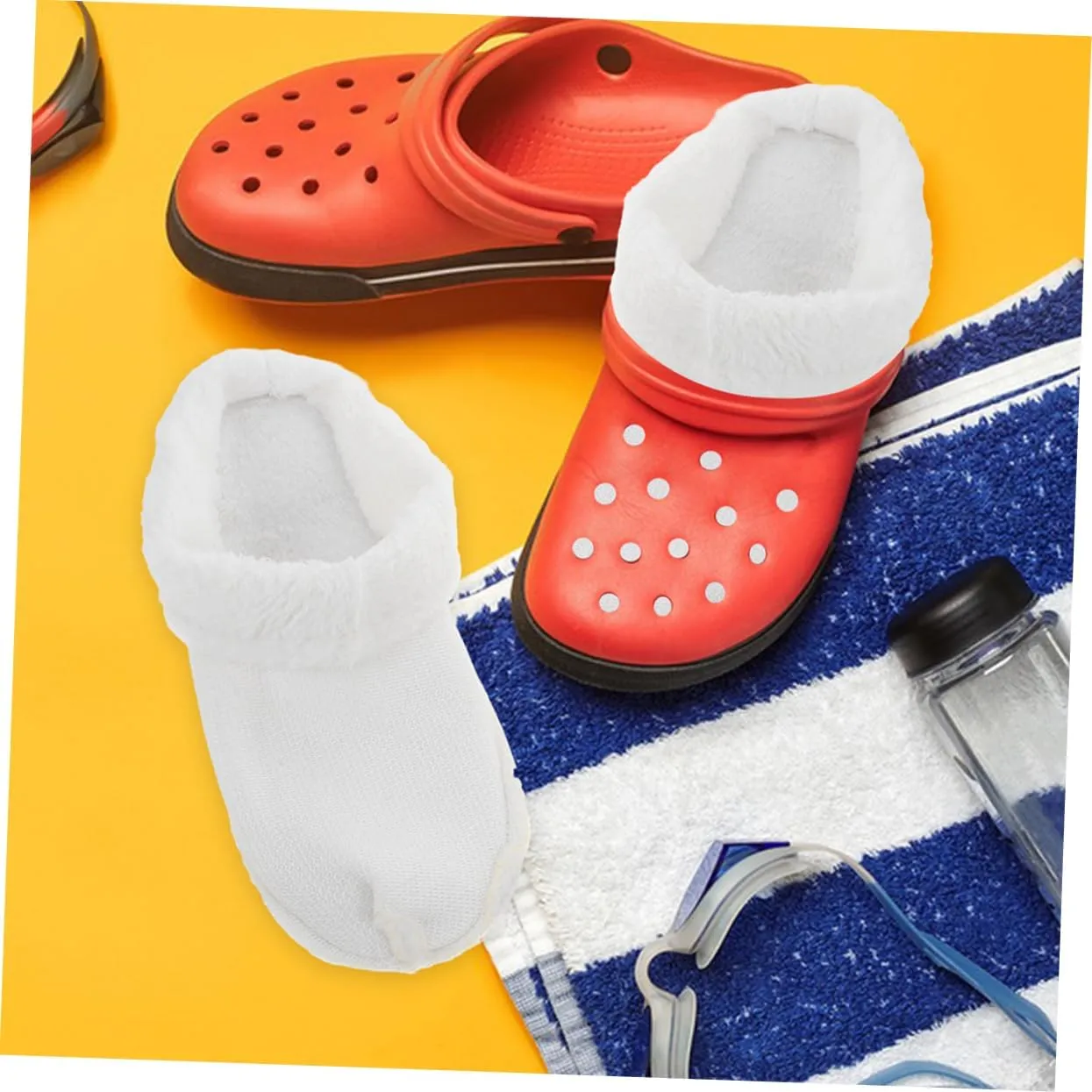 LIFKOME Warm Cozy Fluffy Inserts Replacement Inner Sole for Shoes Plush Inserts Replacement Washable Liner Winter Shoes Liners for Women Size 34-35