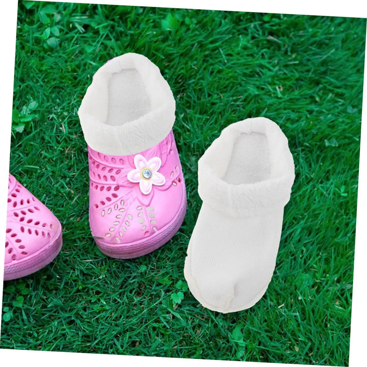 LIFKOME Warm Cozy Fluffy Inserts Replacement Inner Sole for Shoes Plush Inserts Replacement Washable Liner Winter Shoes Liners for Women Size 34-35