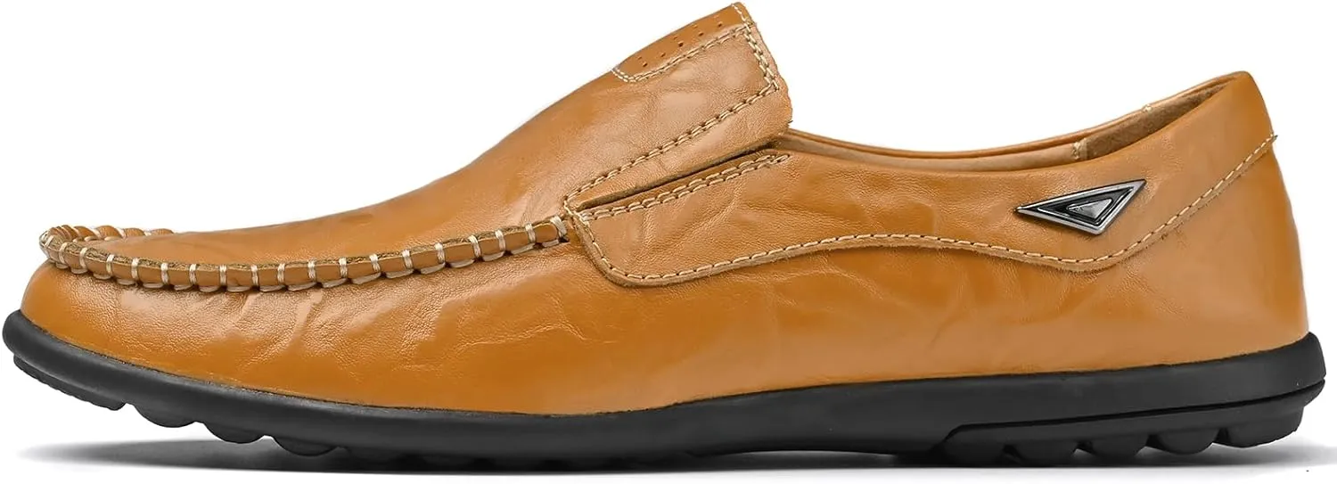 Loafer Premium Genuine Leather Men's Casual Shoes Slip On Mens Driving Penny Loafers for Men Lightweight Breathable