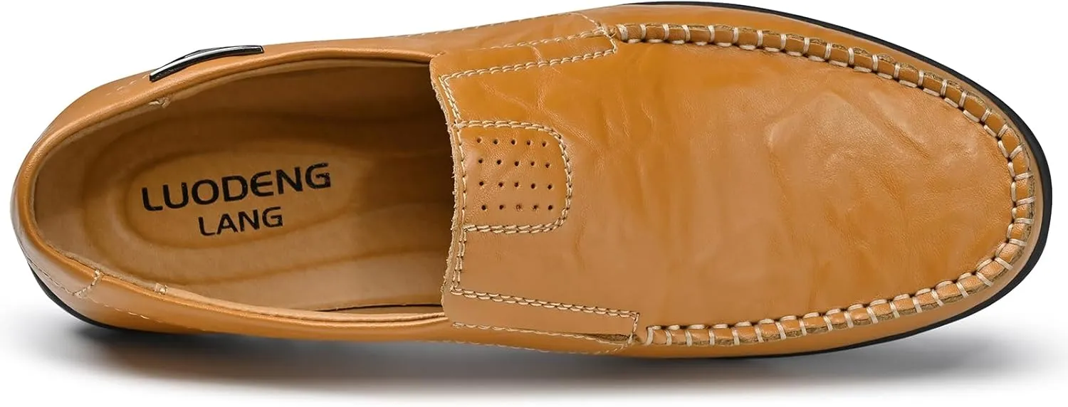 Loafer Premium Genuine Leather Men's Casual Shoes Slip On Mens Driving Penny Loafers for Men Lightweight Breathable